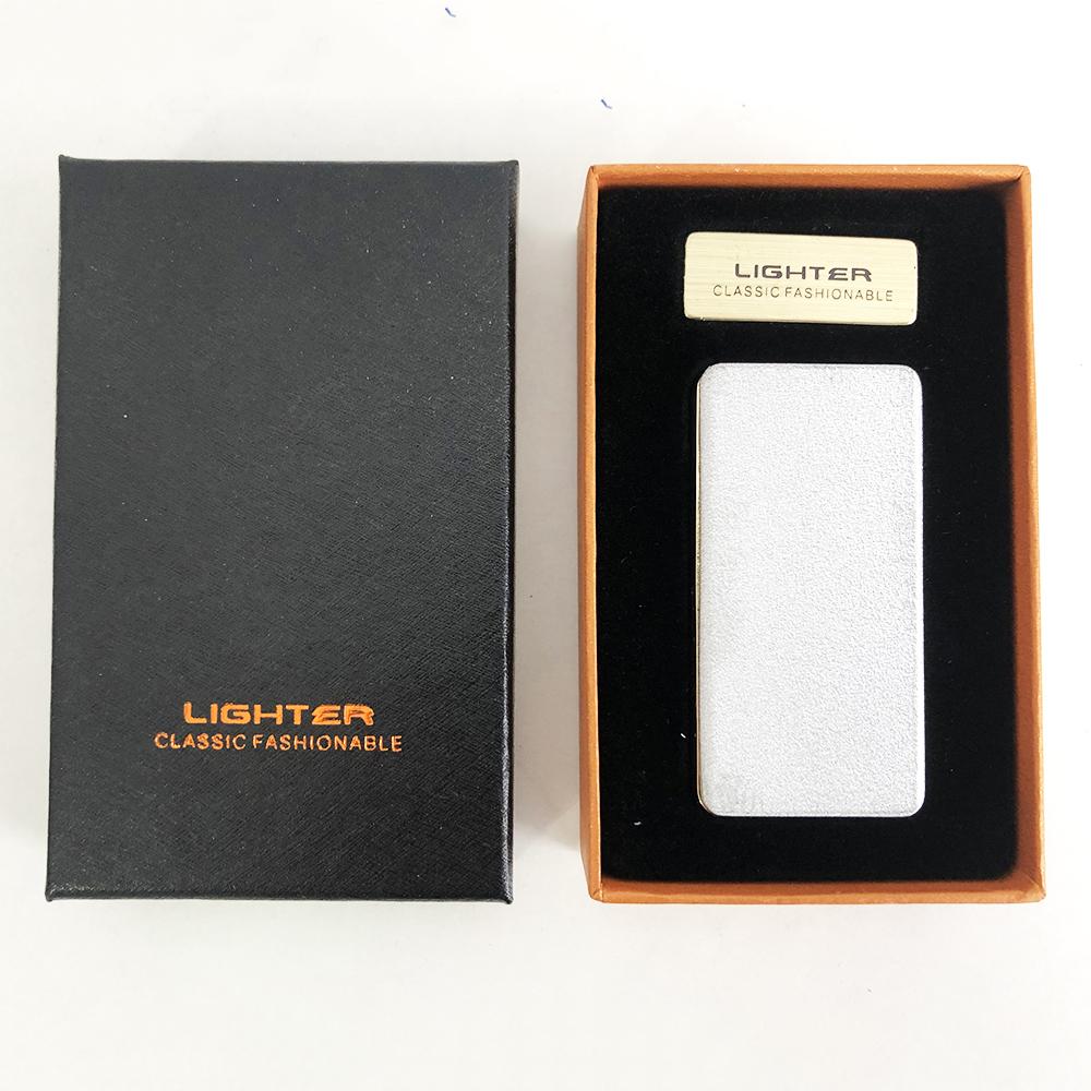 USB запальничка "Lighter" XT-4879 Original. Дві спіралі розжарювання. Сірий колір