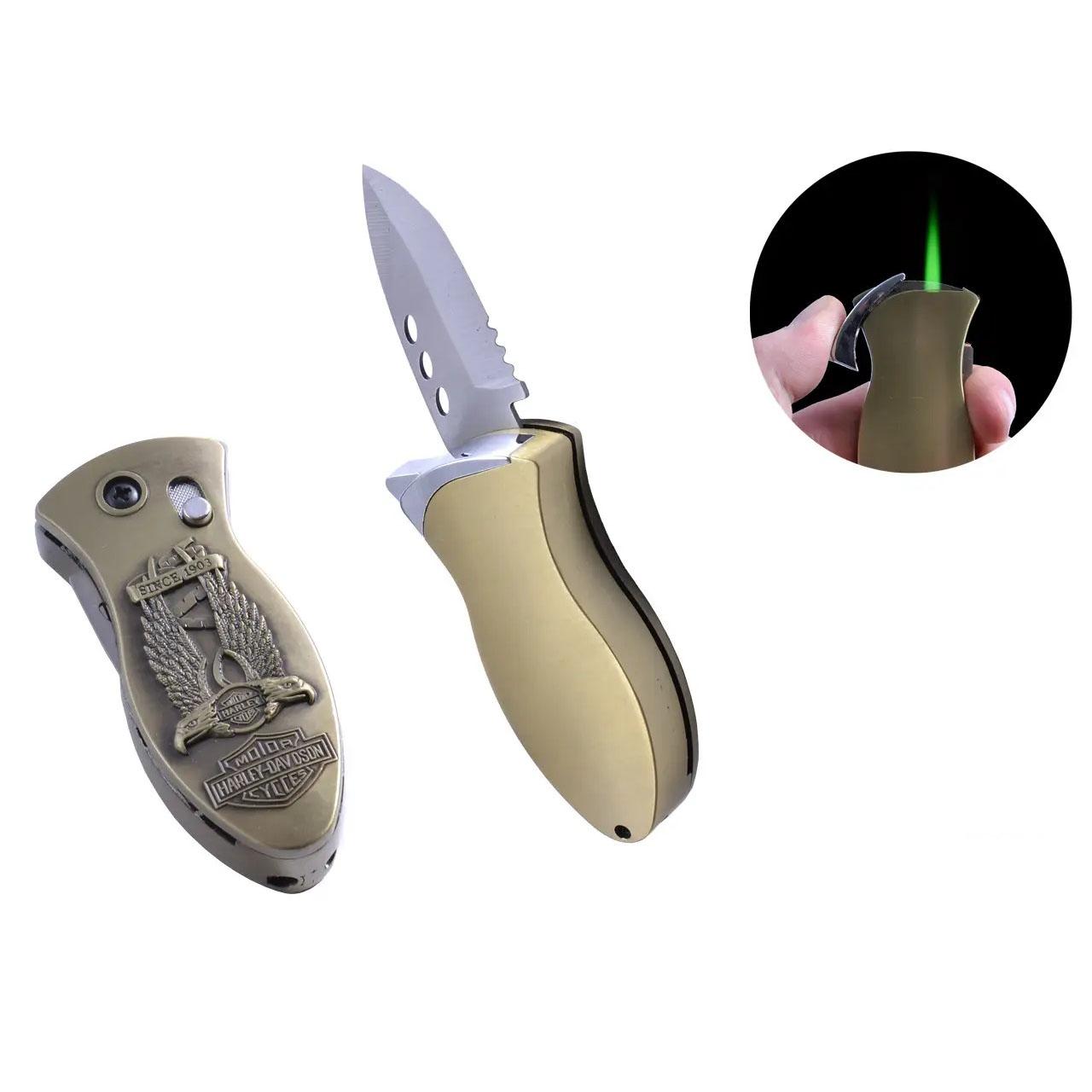 Запальничка кишенькова з ножем "Harley-Davidson"