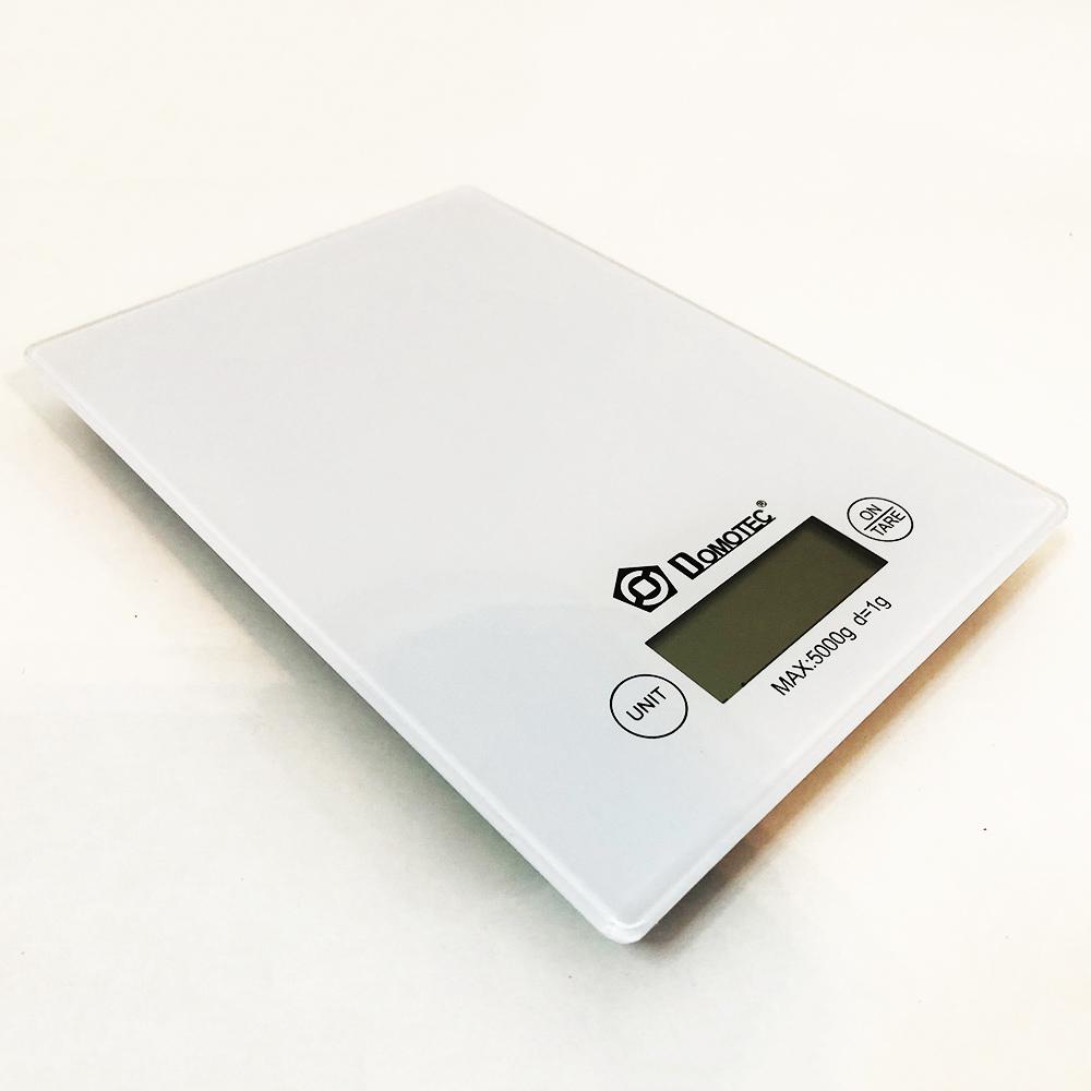 Ваги кухонні DOMOTEC MS-912 Glass. Колір білий