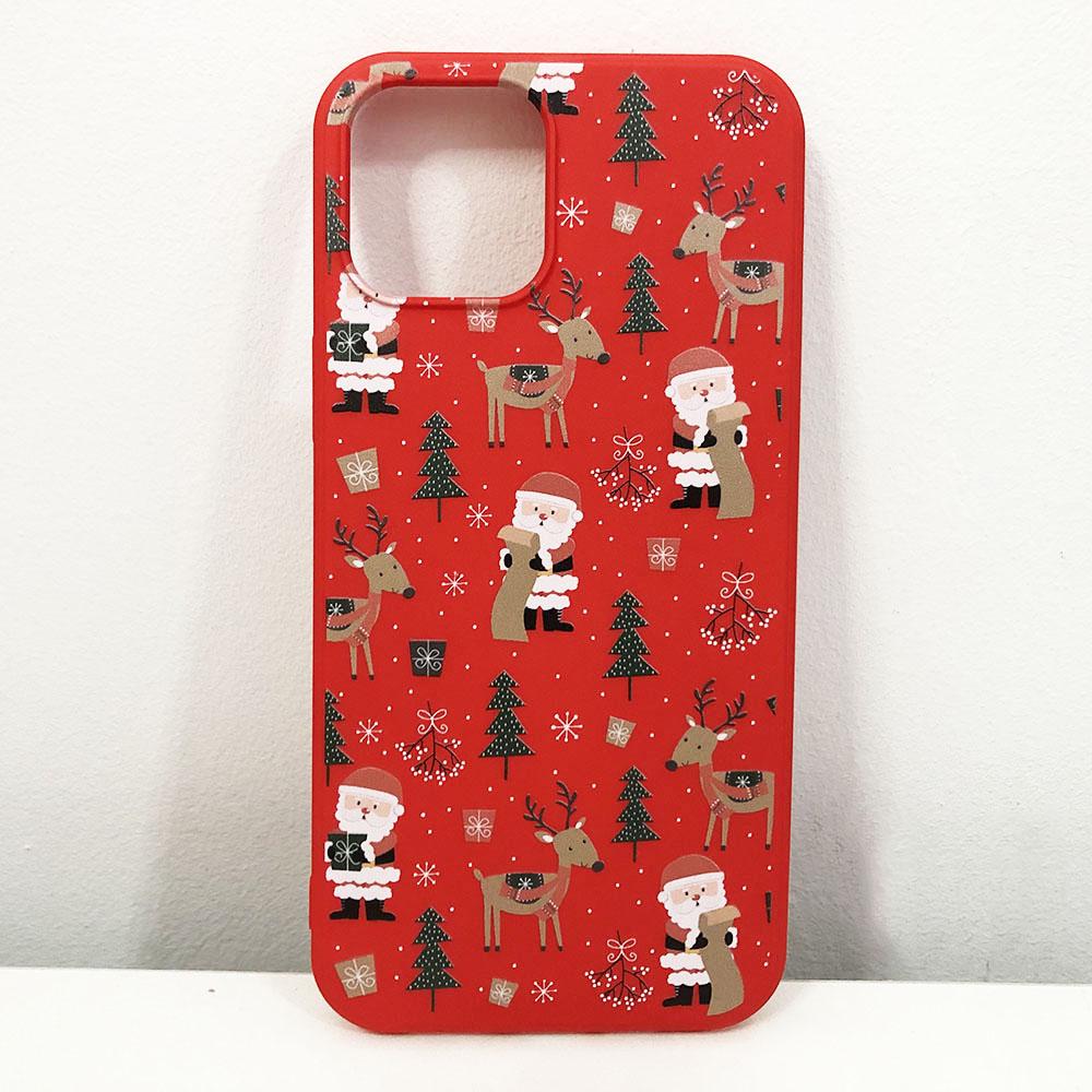 Чохол для Apple Iphone 12 Pro Max Різдво. Колір: червоний
