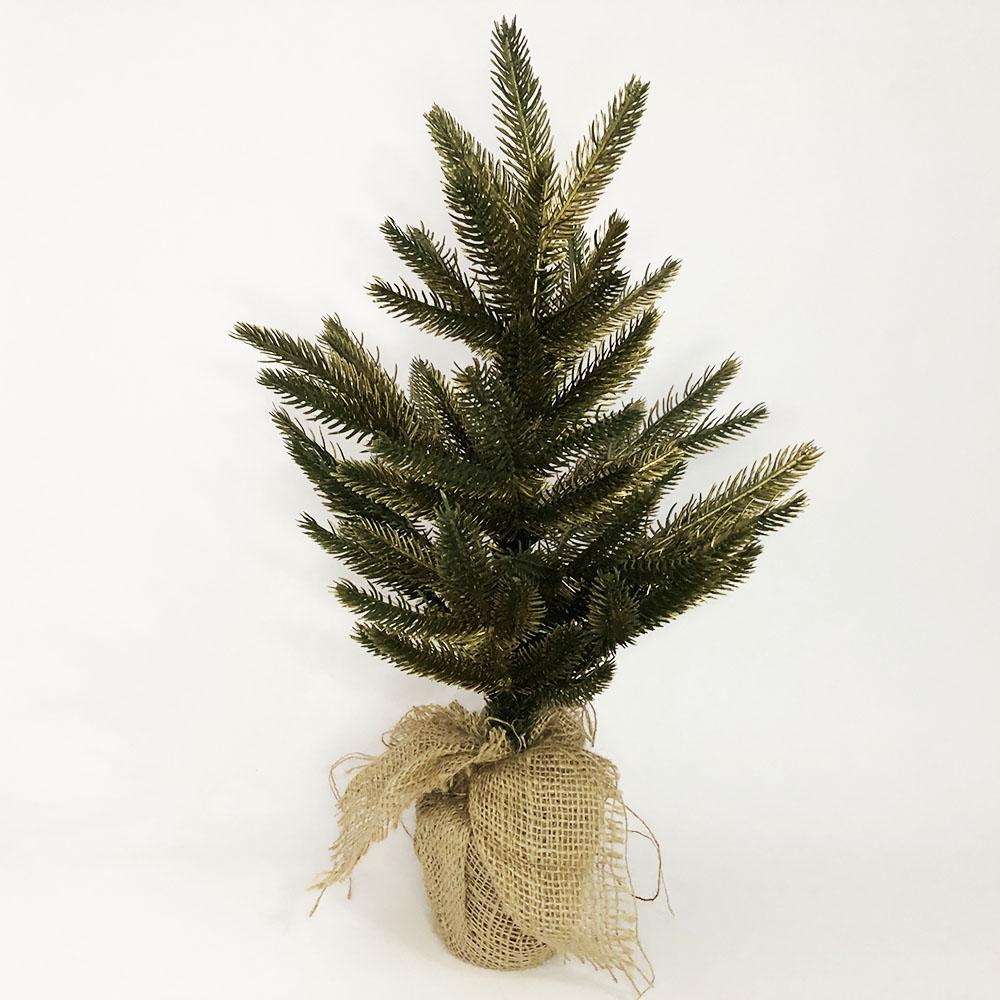 Ялинка штучна новорічна у горщику з золотим напиленням. Відмінна якість. Виробництво України. 50 см